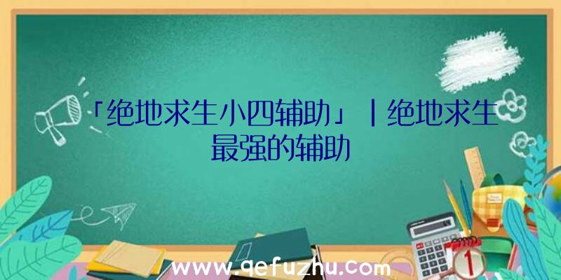 「绝地求生小四辅助」|绝地求生最强的辅助